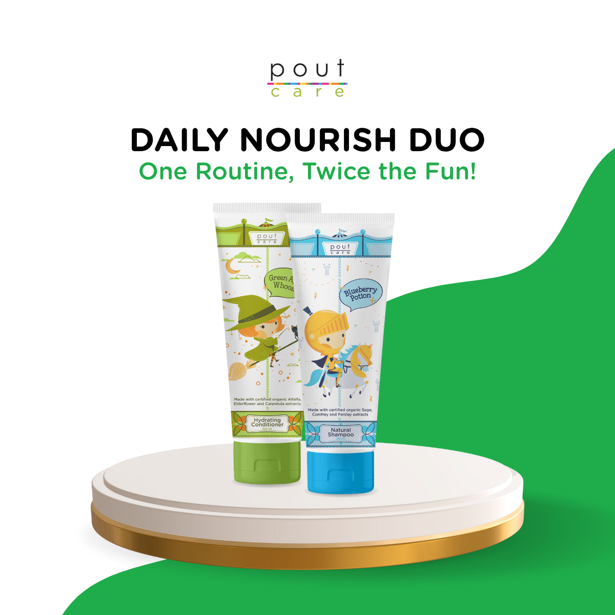 pout Care Natural Shampoo and Hydrating Conditioner Bundle