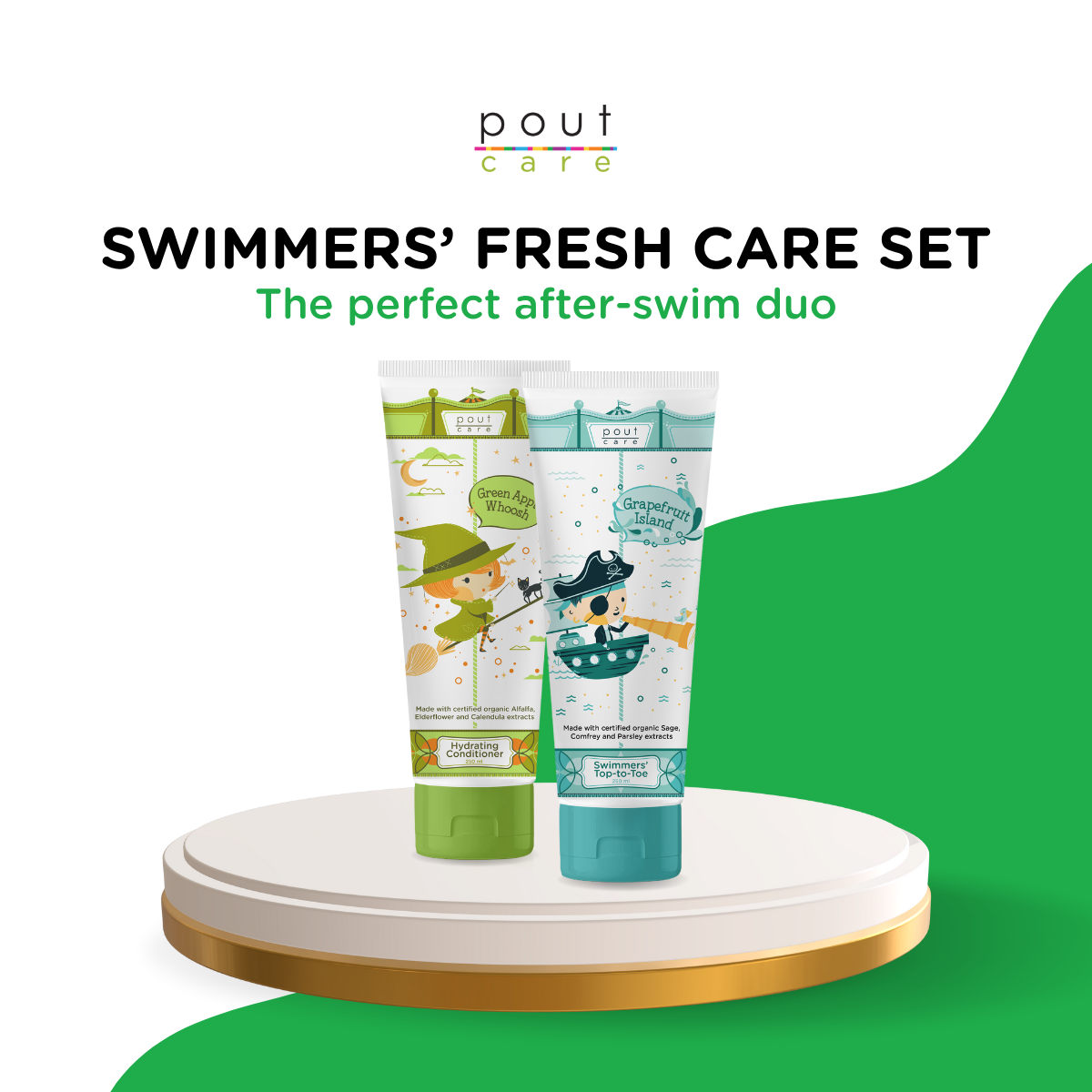 pout Care Swimmers' Top-to-Toe and Hydrating Conditioner Bundle